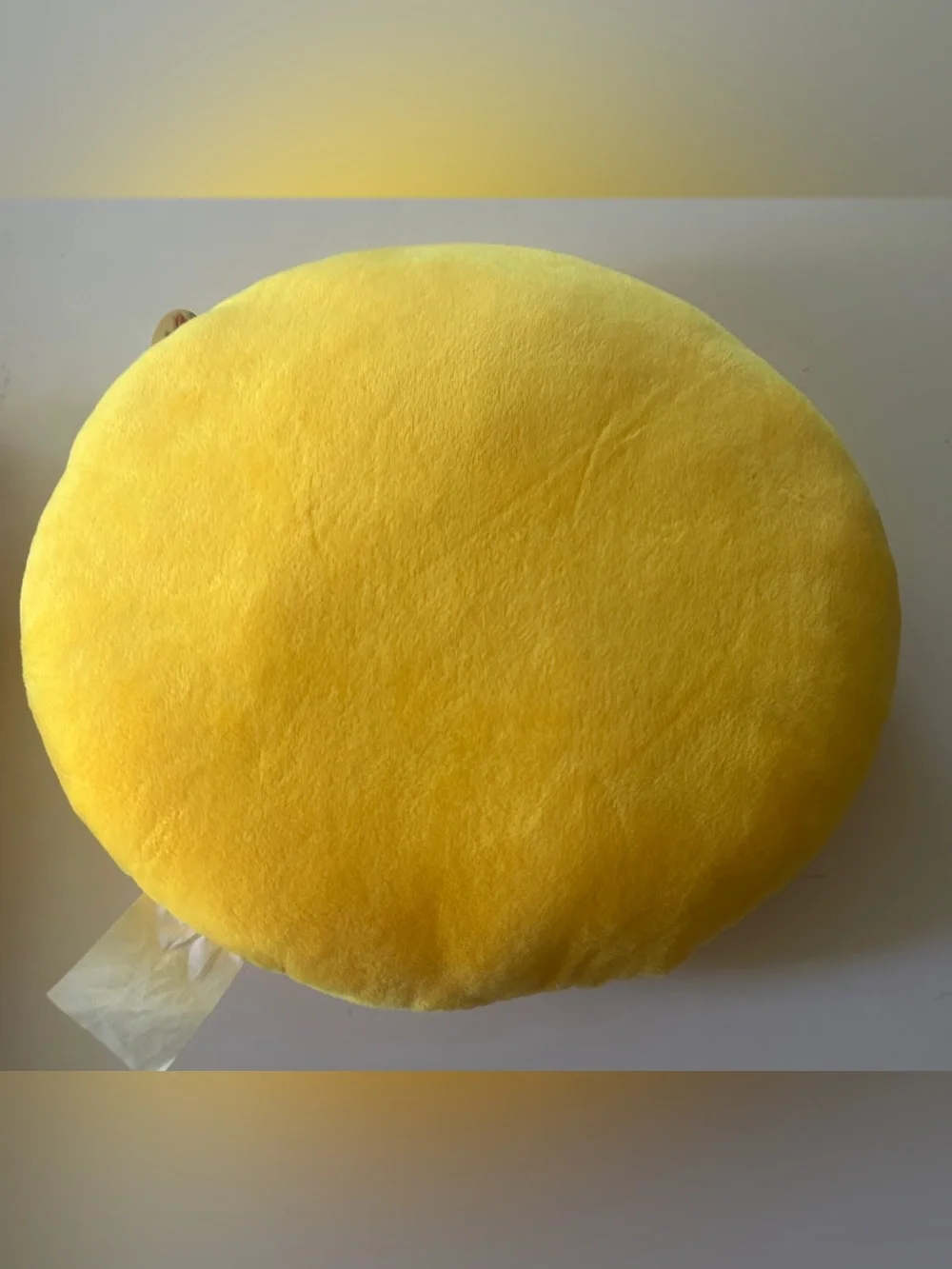 Emoji Yellow Round Cushion Soft Pillows